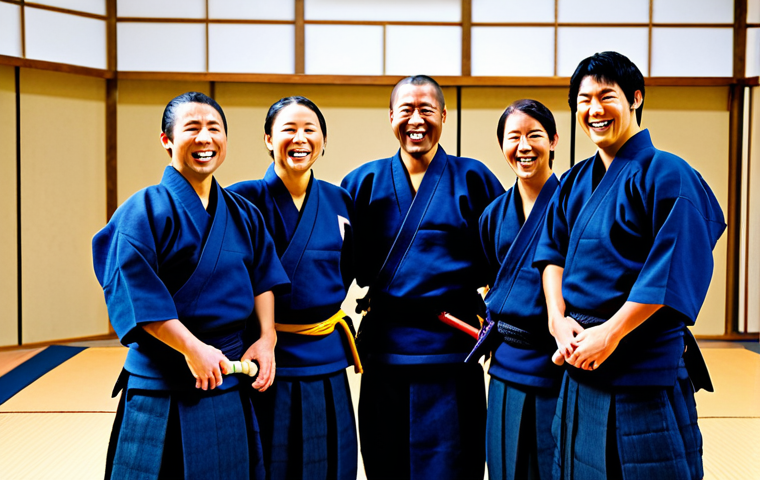 검도와 자기계발 - Disciplined Practice**

"A Kendo practitioner, fully clothed in Bogu, diligently practices a strike ...