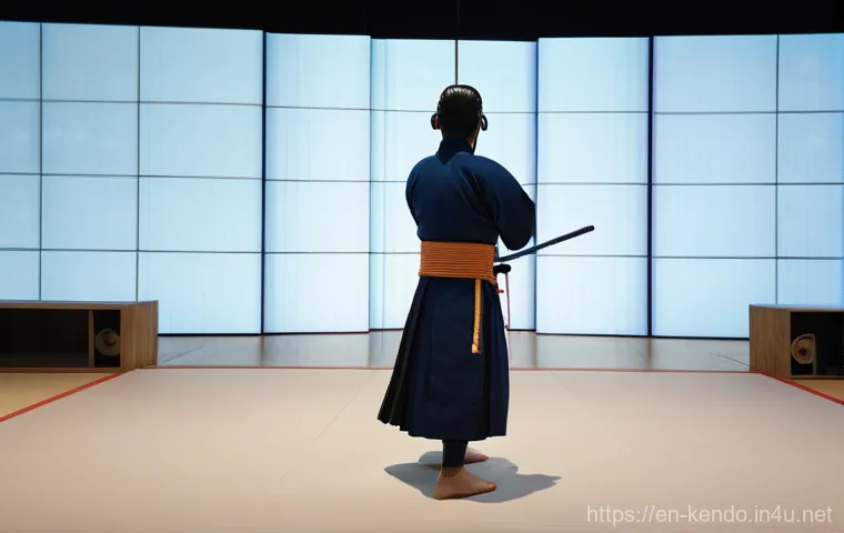 검도 대회 라이브 방송 - **Prompt 2: The Heart of the Match: Kiai and Yuko-Datotsu**
    "A dramatic, close-up shot of two ke...