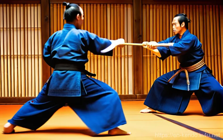 검도와 체중 조절 - **Image Prompt 1: Dynamic Kendo Warrior in Action**
A dynamic, full-body shot of a Kendo practit...