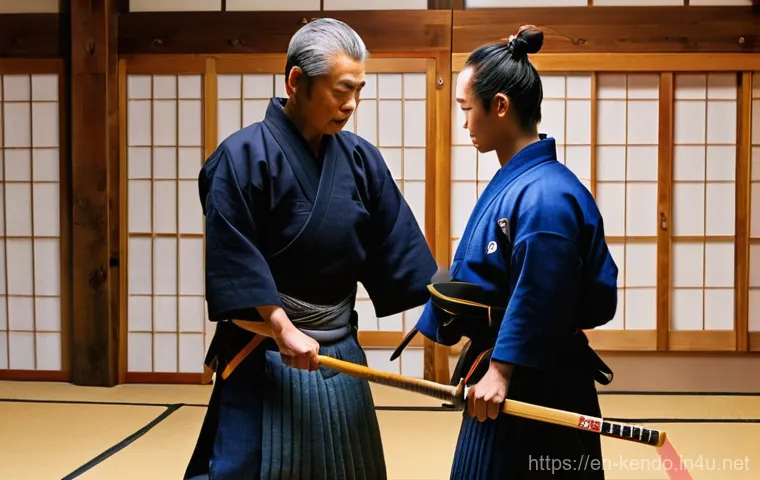 검도 명장면 리뷰 - **Prompt:** A dynamic, mid-action shot of an experienced Kendo practitioner, male or female, in full... 검도 명장면 리뷰 - **Prompt:** A dynamic, mid-action shot of an experienced Kendo practitioner, male or female, in full...