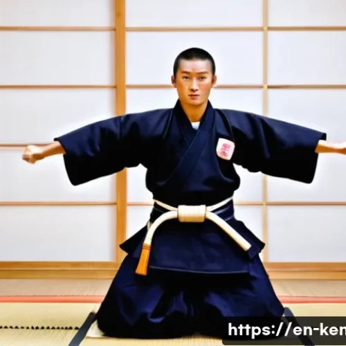 Home 29 검도 장비 대여 서비스 - **Prompt 1: A Beginner's First Kendo Experience**
A realistic and slightly artistic photograph o...